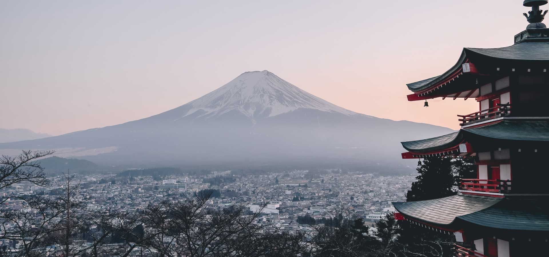 View of Mt. Fuji in Japan